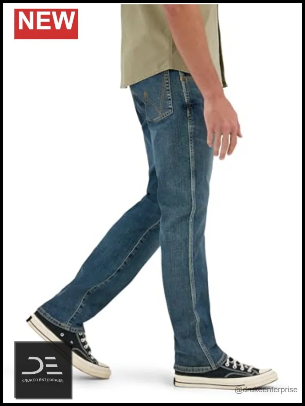 Men's Slim Fit Stretch Denim Jeans Straight Leg 5 Pocket